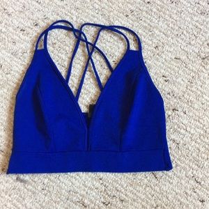 Blue Crop top size Small